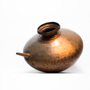 UNIQUE SHAPED METAL WATER POT WITH A SPOUT