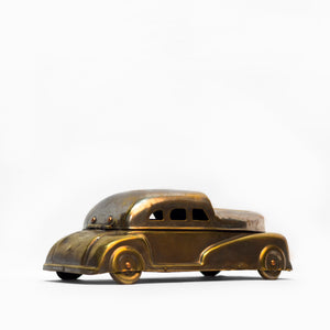 RARE CAR SHAPED PAN BOX WITH SEPARATE COMPARTMENTS