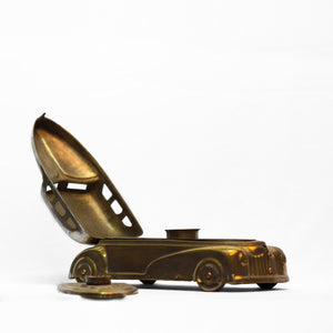 RARE CAR SHAPED PAN BOX WITH SEPARATE COMPARTMENTS