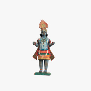 WOODEN  KRISHNA IDOL