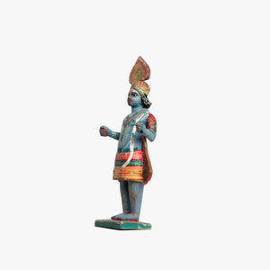 WOODEN  KRISHNA IDOL