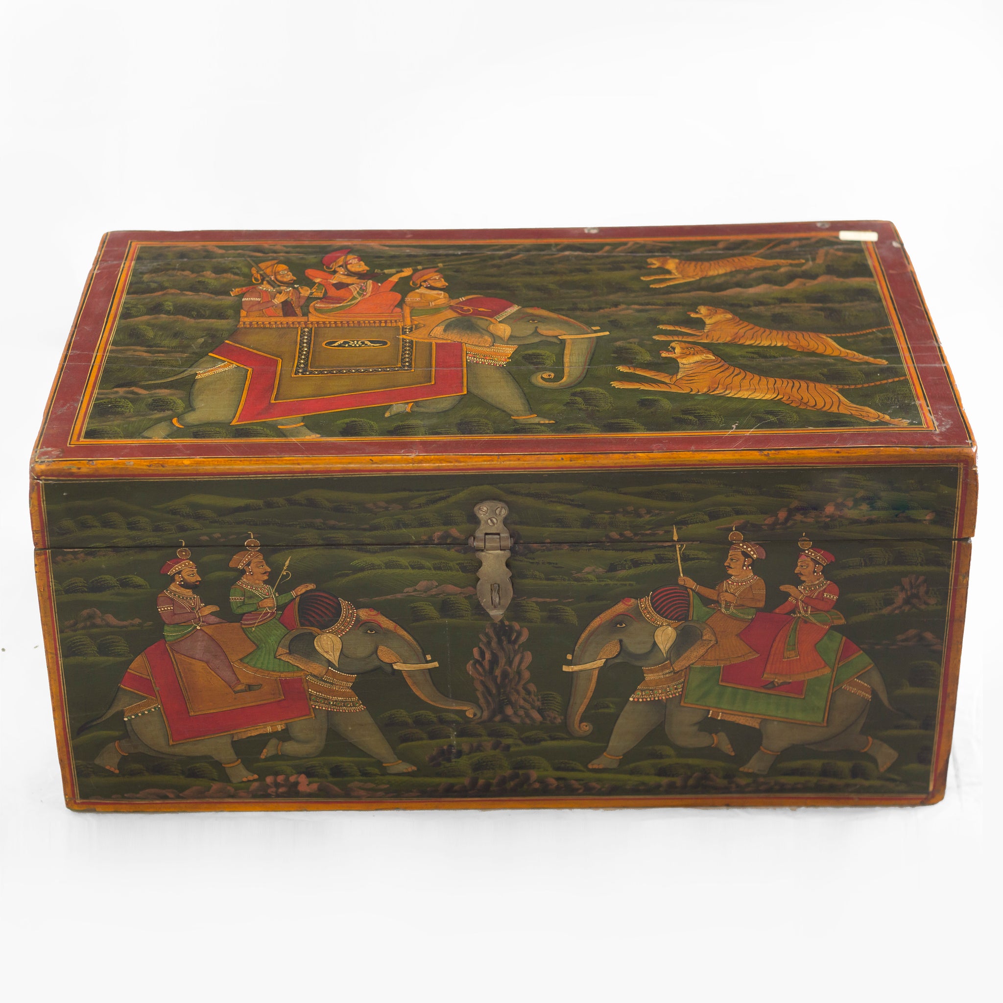 PAINTED WOODEN CHEST