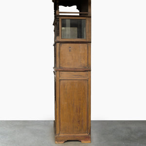 WOODEN AND GLASS CABINET