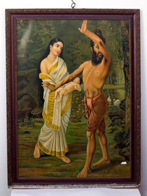 THE BIRTH OF SHAKUNTALA  – RAJA RAVI VARMA