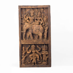 SHIVA AND PARVATI ON ELEPHANT