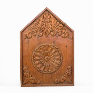 CARVED PANEL WITH FLOWER MOTIF