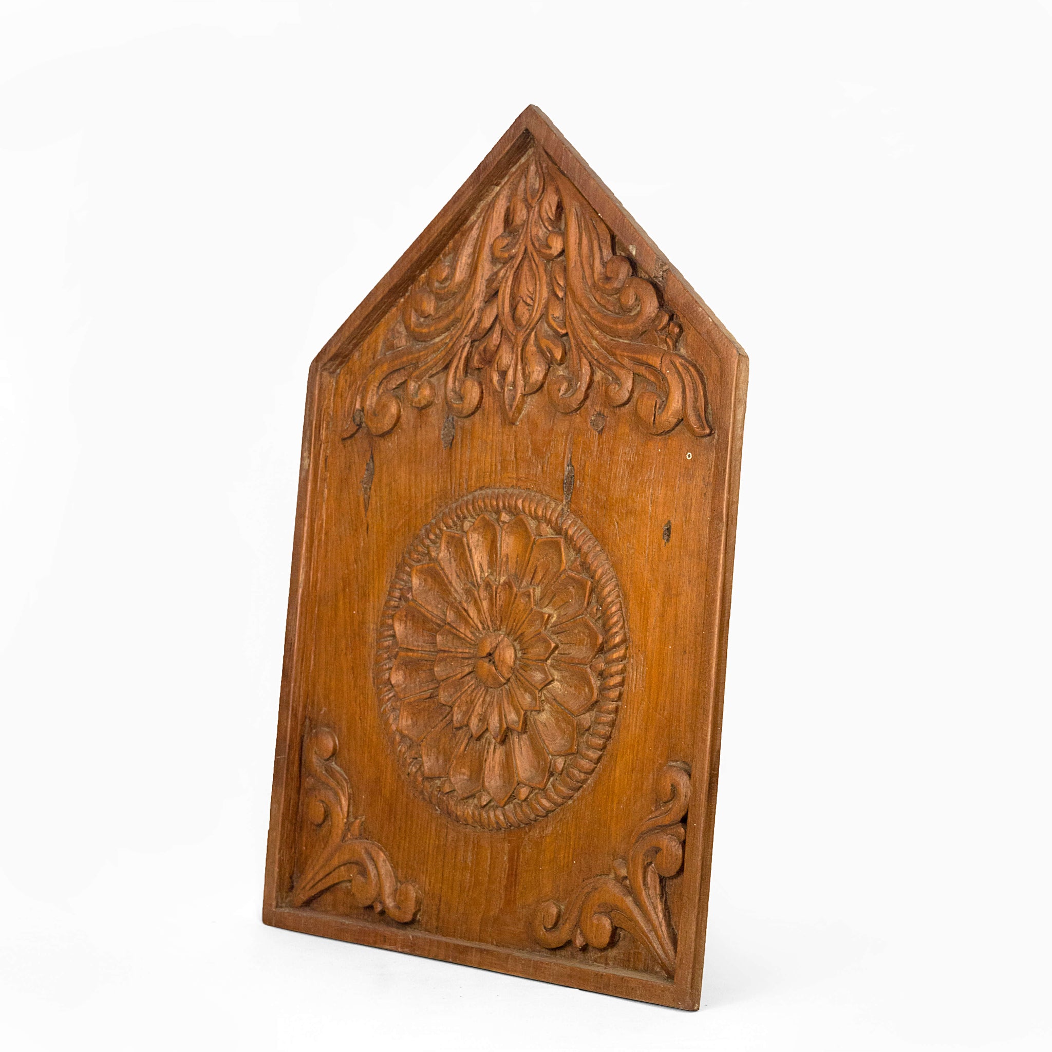 CARVED PANEL WITH FLOWER MOTIF
