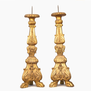 VINTAGE GOLDEN CANDLE STANDS