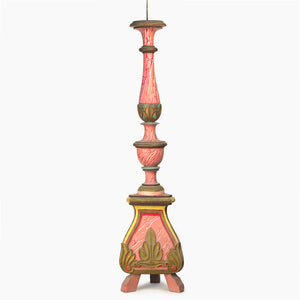 RARE VINTAGE PINK CANDLE STAND