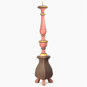 RARE VINTAGE PINK CANDLE STAND