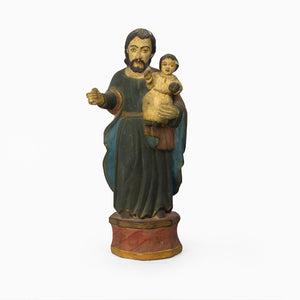 WOODEN IDOL OF ST. JOSEPH