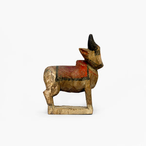 CARVED WOODEN BULLOCK